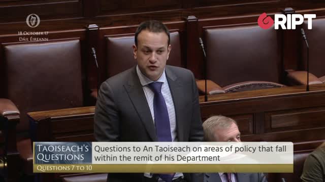 Varadkar in 2017: "Changing Ireland's 12.5% corp tax would "damage our country..."