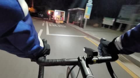 Bicycle Night Downhill Riding