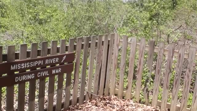 Lookout over the Mississippi at Fort Pillow Tennessee