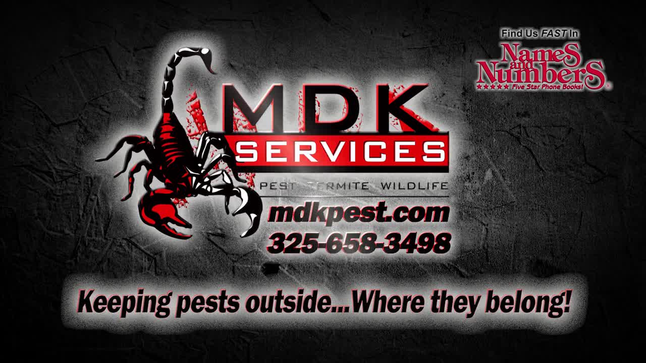 MDK Services TV Spot | SAN ANGELO’S ONLY FULL-SERVICE PEST CONTROL COMPANY | HD