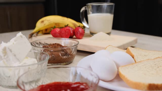 Ingredients for a healthy breakfast