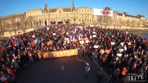 NOW - Protests in Paris, London, Vienna, Hamburg and many other cities in Europe against Covid
