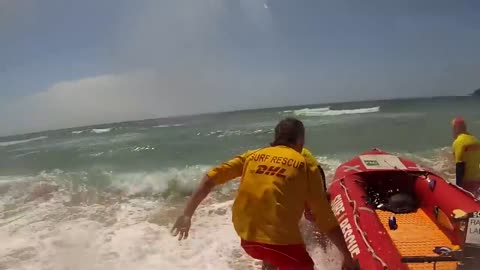 Tube Rescue near Rocks at South Maroubra