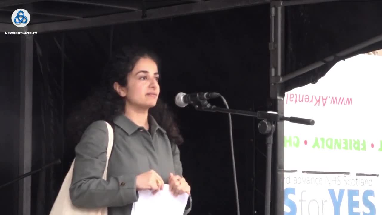 NHS worker - Defend Our NHS - AUOB Scottish Independence - Glasgow