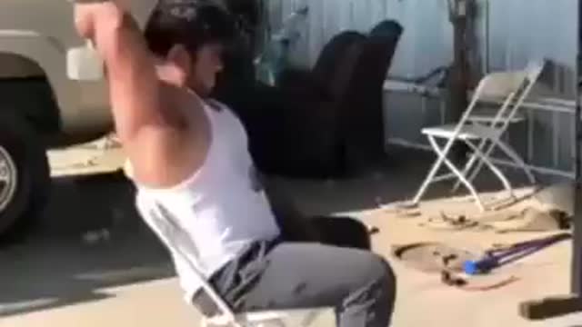 that's why you should not do sports at home