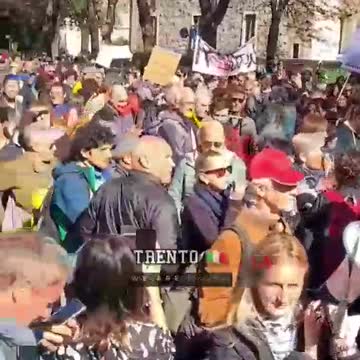 Trento, Italy: Vaccine passport protest Oct. 15, 2021