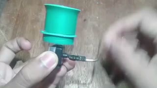 Making DIY fishing reel at home