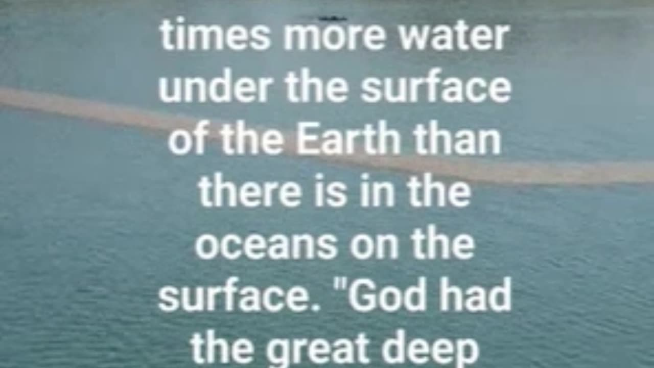 More Water Under the Earth