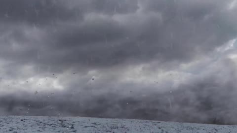 Over the hill, mysterious storm