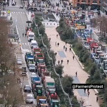 Toulouse, France - All over Europe Farmers have brought cities to their knees.