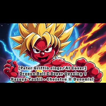 [Elmo sings/AI Cover] Dragon Ball Z Super Opening 1 Kazuya Yoshii - Chōzetsu ☆ Dynamic!