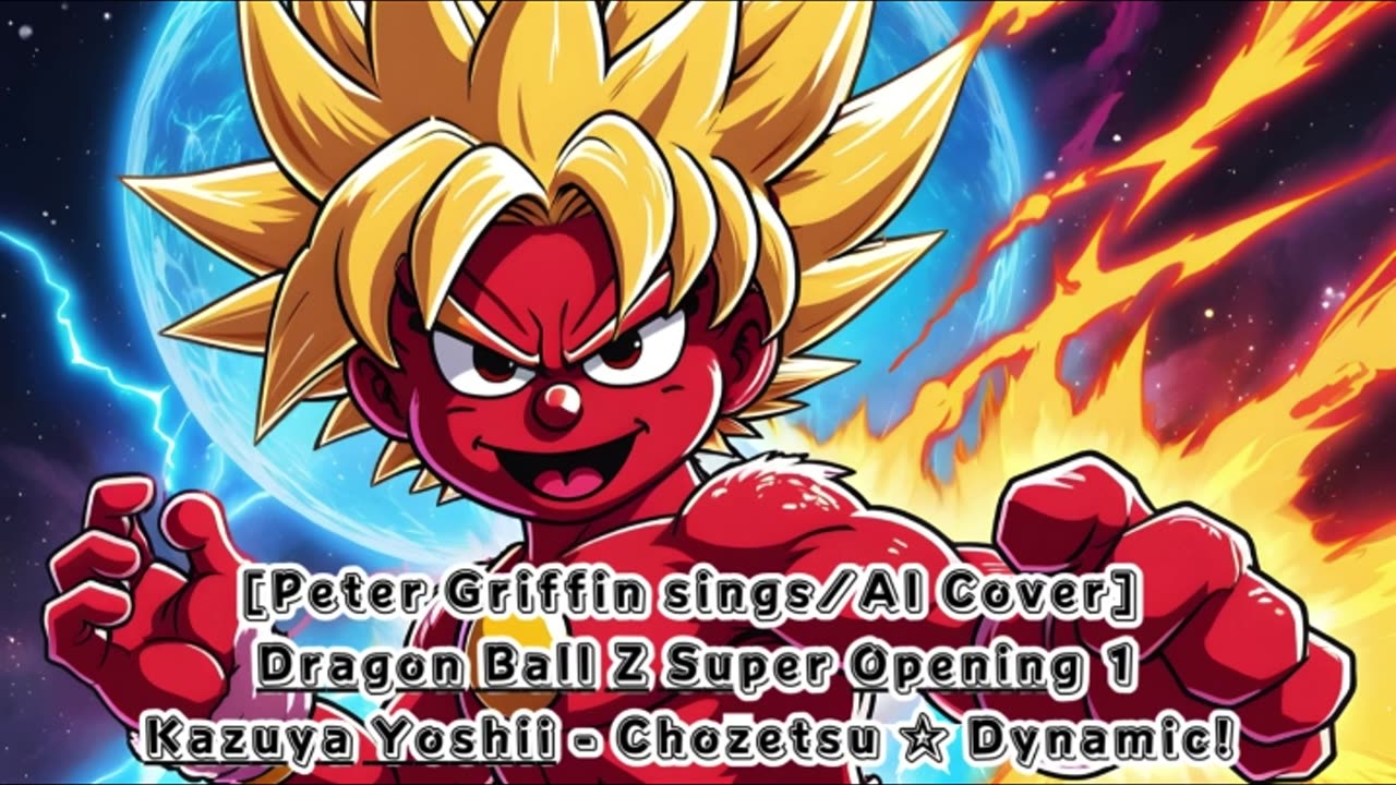 [Elmo sings/AI Cover] Dragon Ball Z Super Opening 1 Kazuya Yoshii - Chōzetsu ☆ Dynamic!