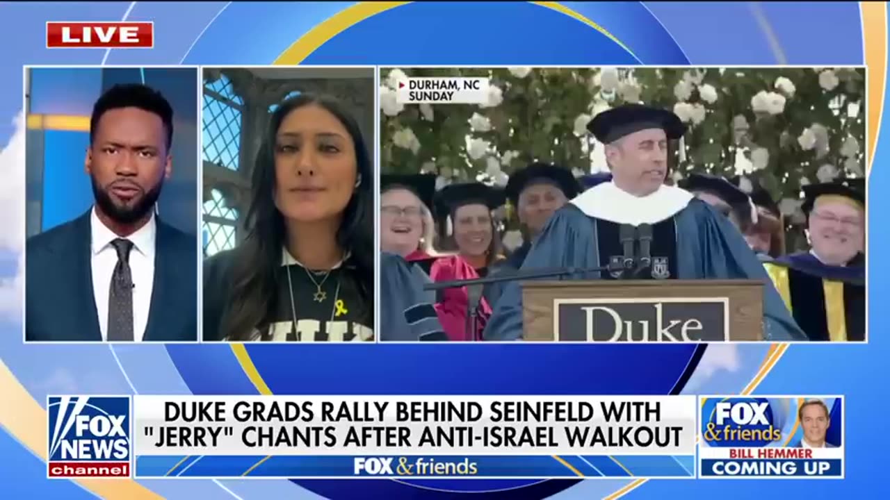 Duke grads rally behind Jerry Seinfeld after anti-Israel agitators disrupt Gutfeld Fox News