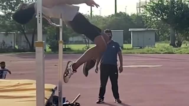 Kaisi Lgi technique! #shorts #highjump