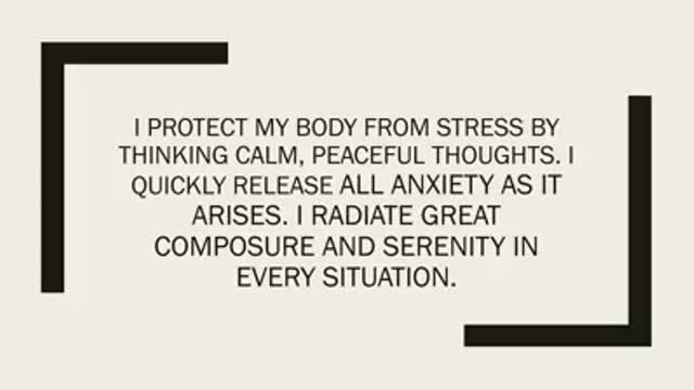 I protect my body