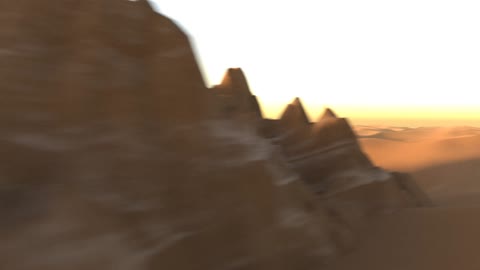 Desert Scene Flyby