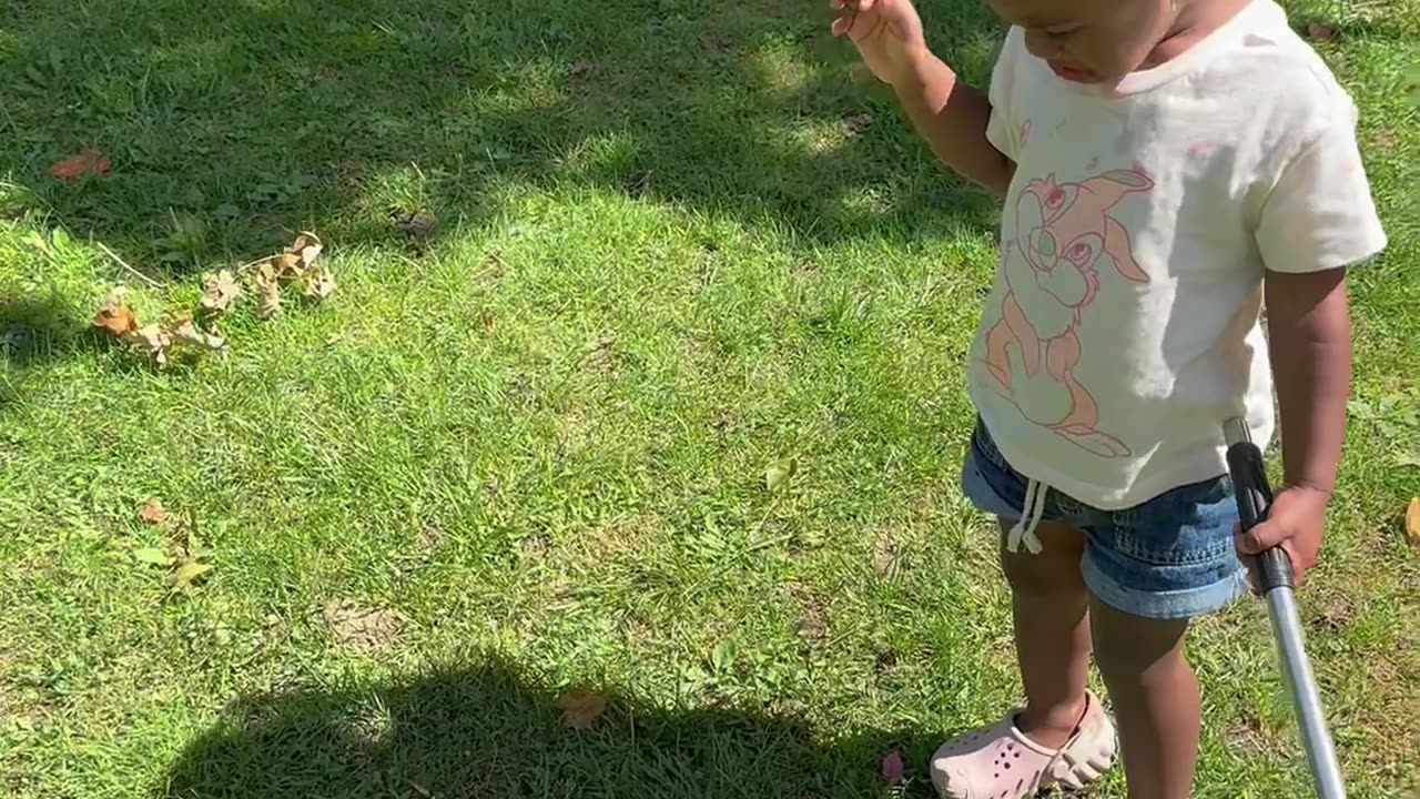 Girl Is Scared of Her Own Shadow