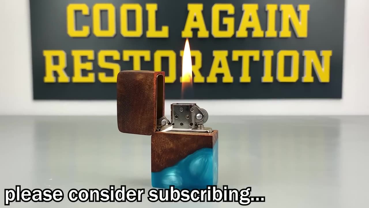 Zippo Lighter Restoration & Making a Wooden Case for it