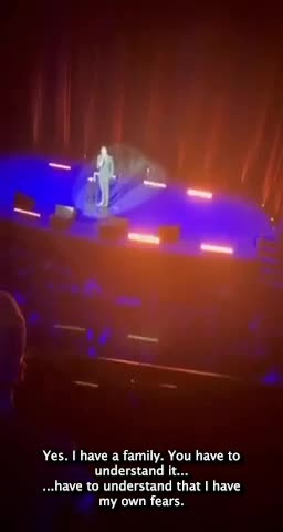 Kazakh stand-up comedian Nurlan Saburov during his show in USA