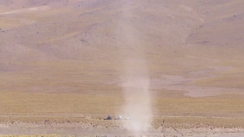 Enormous Dust Devil in Bolivia