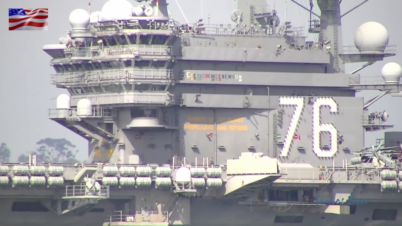 USS Ronald Reagan Returning from Training Mission, San Diego