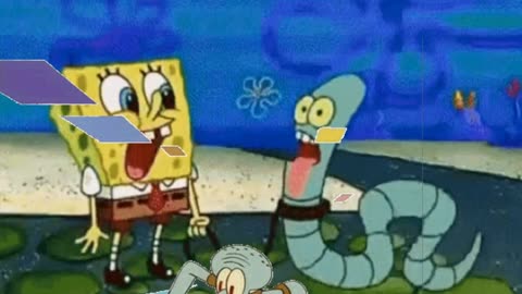 Squidward Is Playing With Tiles While SpongeBob Talks To His New Pet 🐶