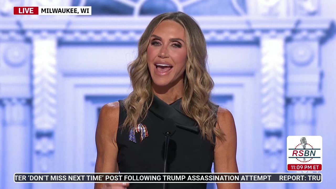 WATCH: Lara Trump at 2024 RNC in Milwaukee, WI - 7/16/2024