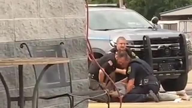 Cops Beating Up White Dude