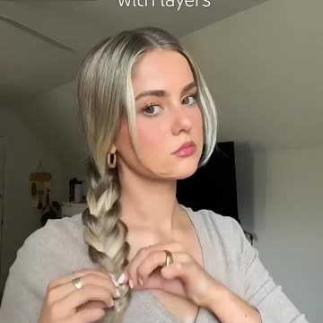 Braid your hair this way if you have layers! #hairstyle #braid #tutorial #hair
