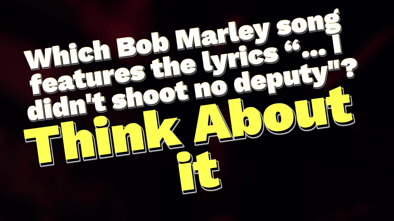 Bob Marley Q And A #21