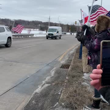 People's Convoy in Hudson Wisconsin