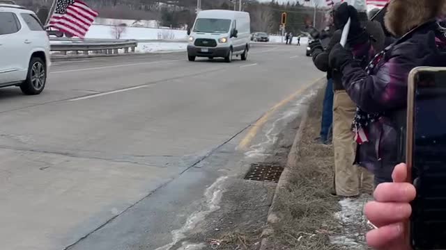 People's Convoy in Hudson Wisconsin