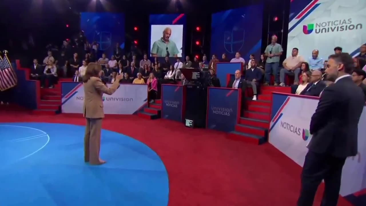 Kamala Caught Using Teleprompter at Town Hall - Did She Think We Wouldn't Notice?