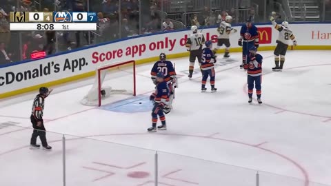 VGK@NYI: Barbashev scores goal against Ilya Sorokin