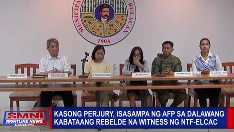 Kasong perjury, isasampa ng AFP sa dalawang kabataang rebelde na witness ng NTF-ELCAC