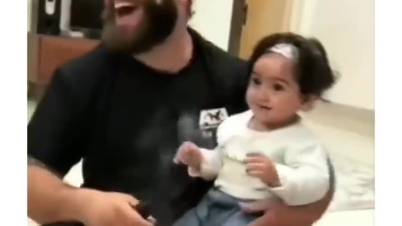 Smoking father and daughter