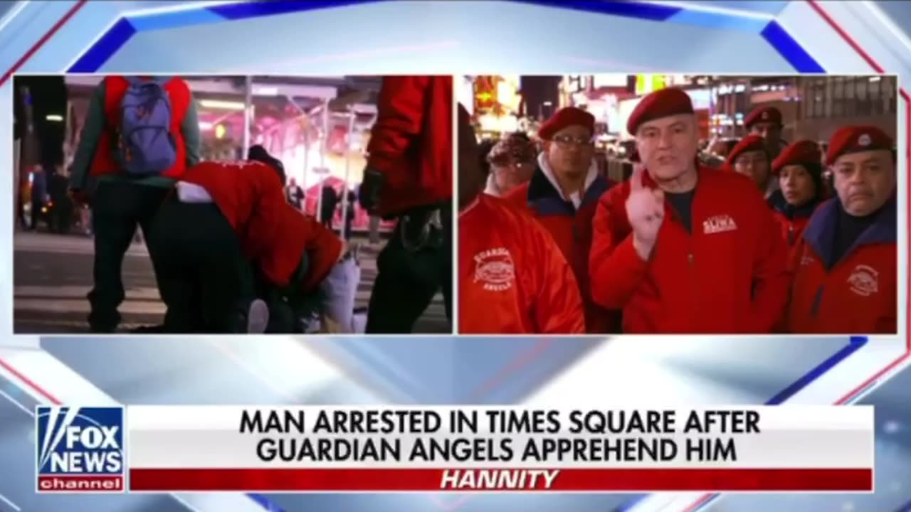 Guardian Angels Apprehend Man in New York Times Square