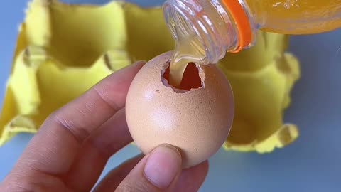 Break eggs with use beautiful idea #Entantment