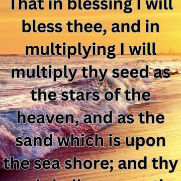 "Abraham's Blessing: Genesis 22:17-18"