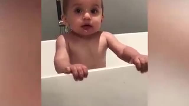 Smile cute baby video