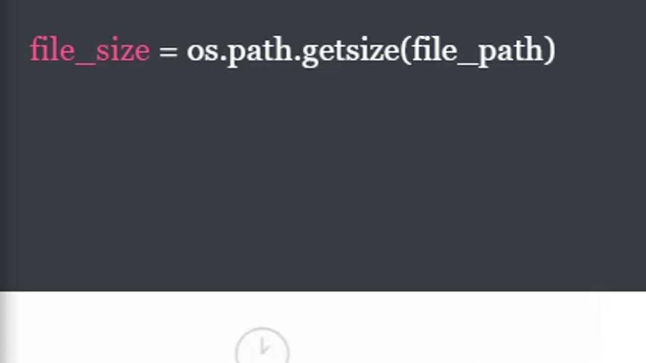 Python Learning - Get Size of the file