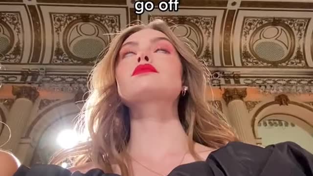 When you're sitting front row at NYFW but the BeReal notification doesn't go off