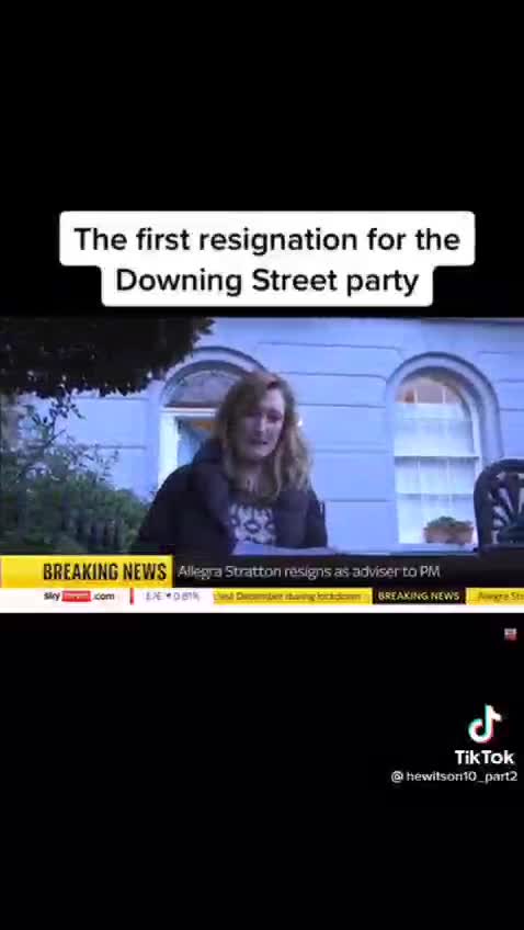 The First Resignation of the Dowing Street Party.