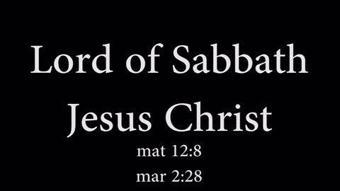 Lord of the Sabbath