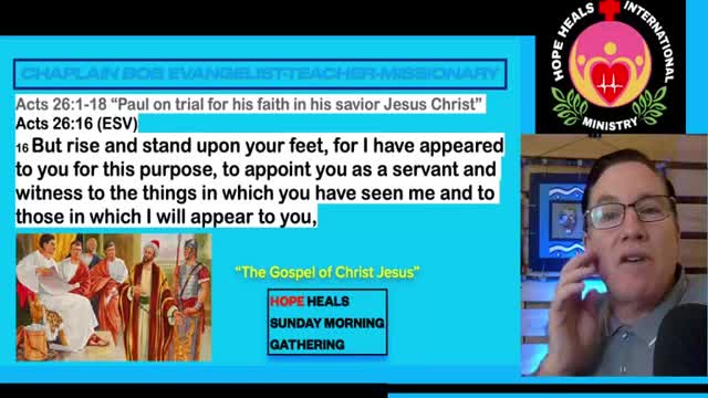 Acts 26:1-18 “Paul on trial for his faith in his savior Jesus Christ”