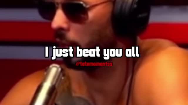 Andrew Tate on not being on the enternet