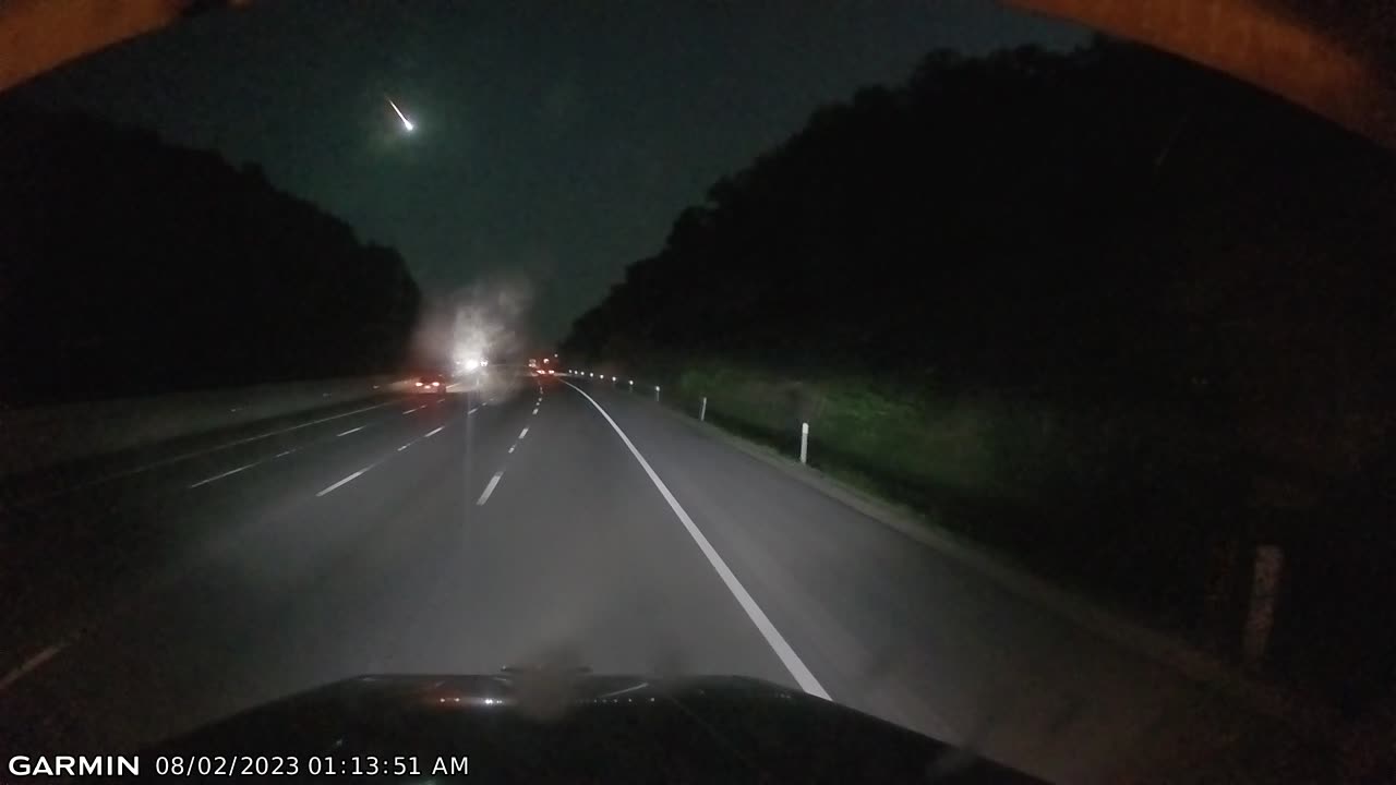 Meteor Sighting From The Highway