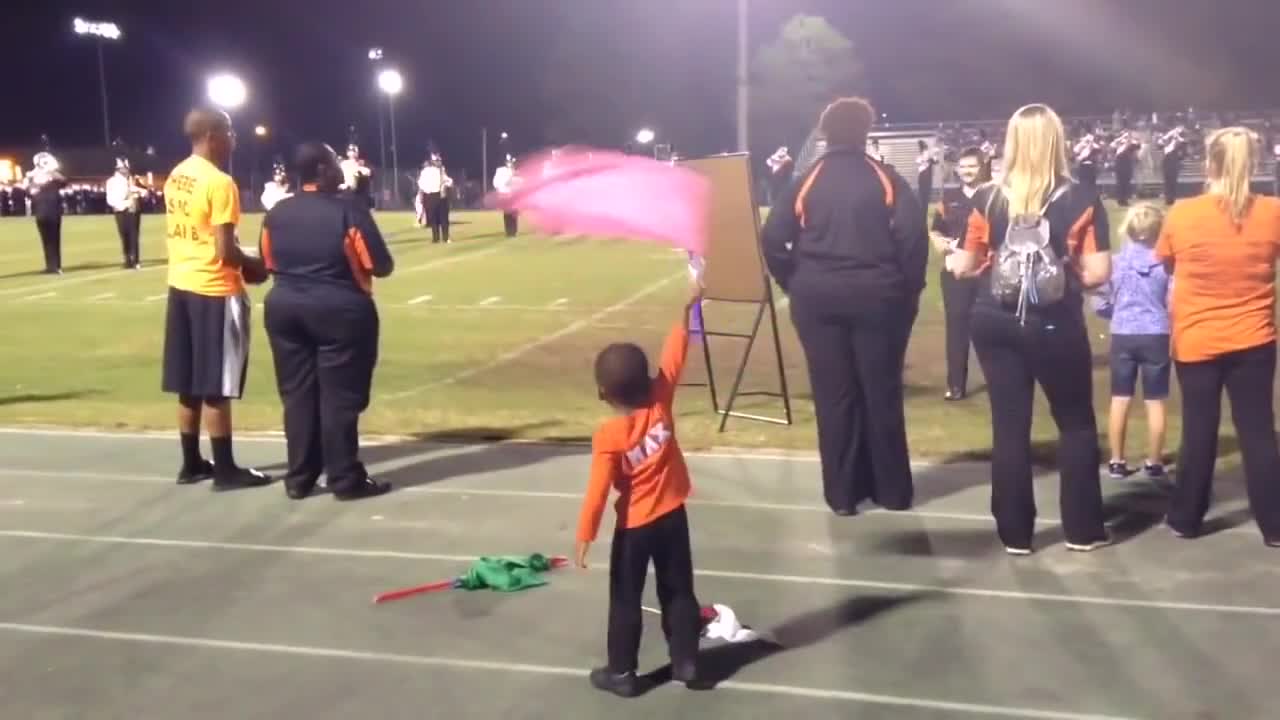 This 3-year-old's halftime performance will melt your heart