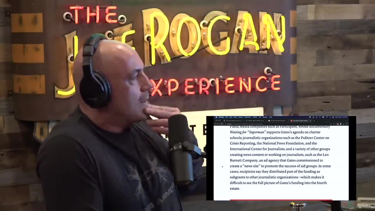 Bill Gates Has Given $319 Million to Media Outlets - Joe Rogan Experience