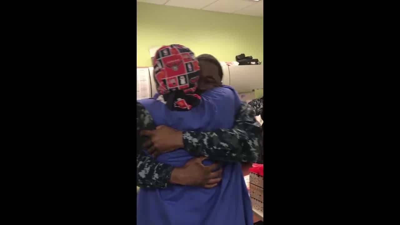 Christmas present for Navy trainee's mom beats anything bought at a store